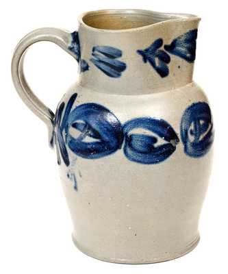 Three-Quart Baltimore, MD Stoneware Pitcher with Bold Cobalt Decoration, circa 1830