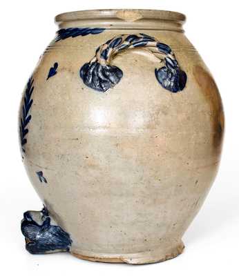 Extremely Rare SAM L. I. IRVINE / NEWVILLE, PA Monumental Stoneware Water Cooler, Bear s Head Spout