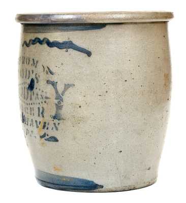 Rare LOCH HAVEN, PA Stoneware Advertising Jar, Greensboro, PA Origin