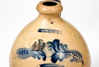 WM. MOYER (Harrisburg) Stoneware Jug with Floral Decoration