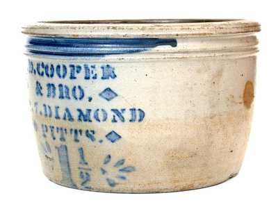 W. D. COOPER / PITTSBURGH, PA Stoneware Advertising Bowl