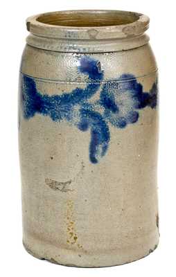 H. C. SMITH / ALEXA., DC Stoneware Jar with Floral Decoration