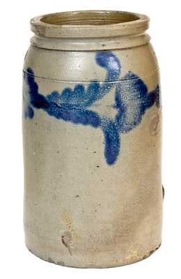 H. C. SMITH / ALEXA., DC Stoneware Jar with Floral Decoration