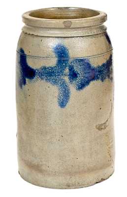 H. C. SMITH / ALEXA., DC Stoneware Jar with Floral Decoration