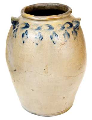 3 Gal. H. SMITH & CO., Alexandria, VA, Stoneware Jar with Floral Decoration