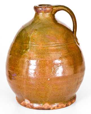 Glazed Maine Redware Jug