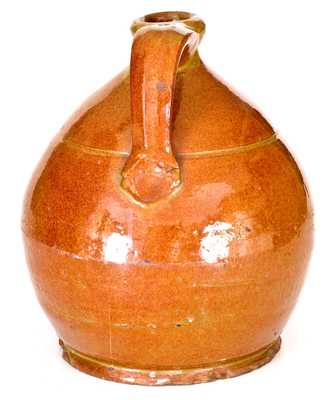 Maine Ovoid Glazed Redware Jug