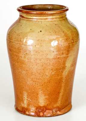 Fine Maine Redware Jar with Vibrant Glaze