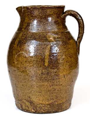 Attrib. B.F. Landrum (Edgefield, SC) Stoneware Pitcher with Alkaline Glaze