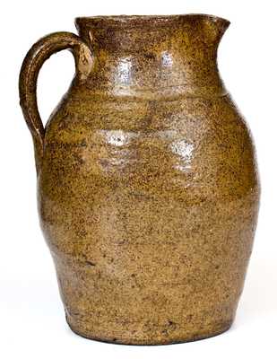 Attrib. B.F. Landrum (Edgefield, SC) Stoneware Pitcher with Alkaline Glaze