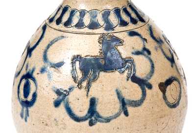 Westerwald Stoneware Jug with Impressed Horse Decoration