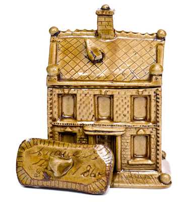 Very Fine English Earthenware Tobacco Jar: "James Strange / August the 3 / 1867"