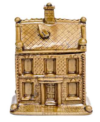 Very Fine English Earthenware Tobacco Jar: "James Strange / August the 3 / 1867"