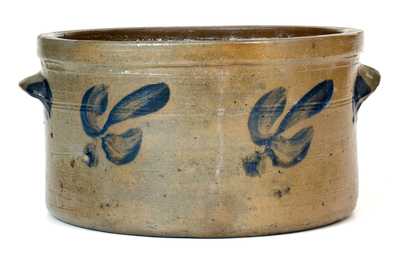 Stoneware Cake Crock with Floral Decoration, Baltimore, MD, circa 1870