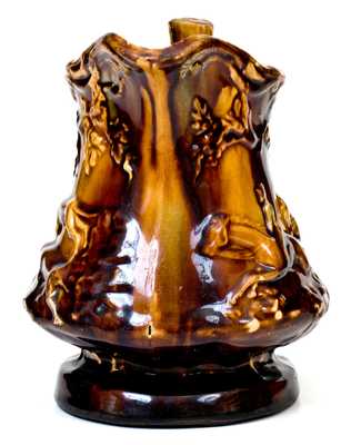 Rare Rockingham Ware Hunt Scene Pitcher att. Swan Hill Pottery, South Amboy, NJ