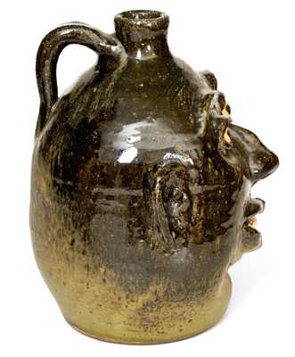 Leader Meaders Face Jug w/ Rock Teeth