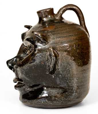 Rare Lanier Meaders Albany-Glazed Devil Jug