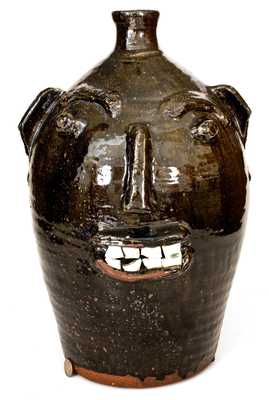 Large-Sized Burlon Craig Face Jug (B.B. Craig / Vale, N.C.)