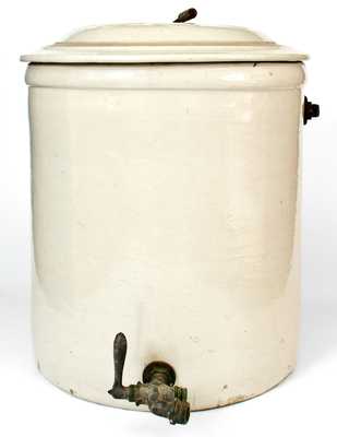 Unusual 15 Gal. Red Wing Stoneware Water Vessel w/ Internal Float Mechanism