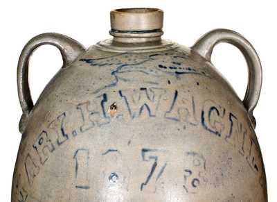 Important and Unique Thirty-Gallon Western PA Stoneware Jug-Form Water Cooler