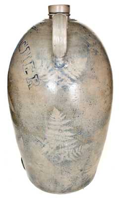 Important and Unique Thirty-Gallon Western PA Stoneware Jug-Form Water Cooler