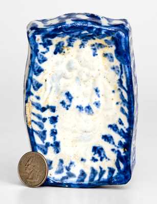 Very Unusual Signed "Crooksville, Ohio" Spongeware Soap Dish