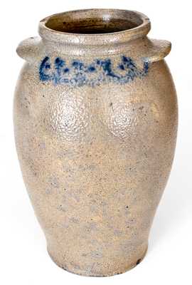 Rare ROCKBRIDGE Stoneware Jar, John Morgan, Rockbridge County, VA, circa 1830