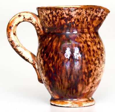 Rare Miniature Redware Pitcher att. Adam Kern (Winchester, VA or Thurmont, MD)