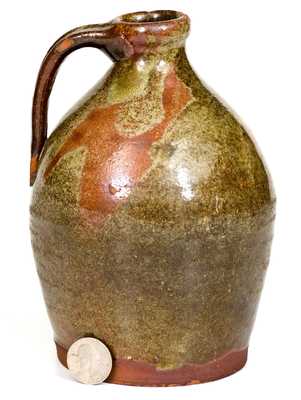 Green-Glazed New England Redware Jug