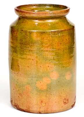 Glazed Redware Jar, New England or New York State