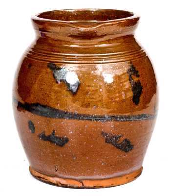 Glazed Redware Pitcher, probably PA origin, mid 19th century