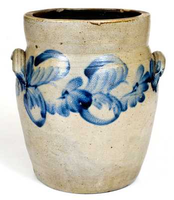1 Gal. Stoneware Jar with Floral Decoration att. Richard Remmey, Philadelphia, PA