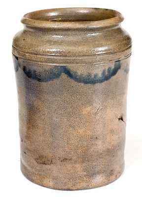 Small-Sized Early Stoneware Canning Jar, probably Clarkson Crolius