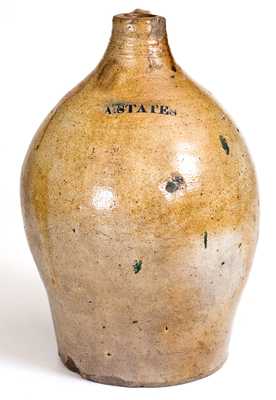 A. States (Stonington, Connecticut) Stoneware Jug