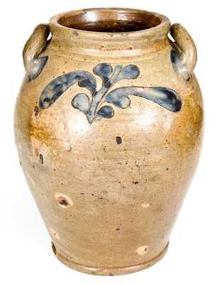 4 Gal. Stoneware Jar with Incised Decoration, Manhattan, circa 1800