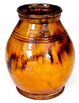 Fine Massachusetts Redware Jar