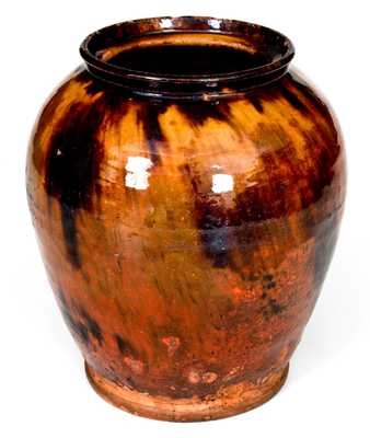 Bristol County, Massachusetts Redware Jar
