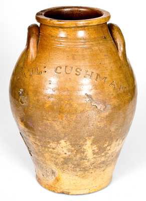 PAUL CUSHMAN'S Albany, NY Stoneware Jar