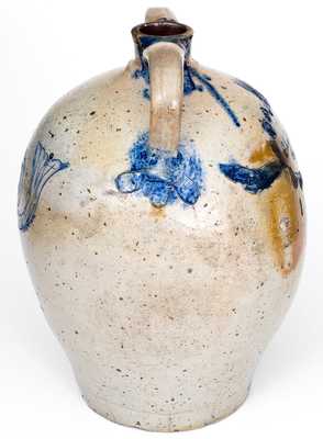 Exceedingly Rare Cornwall, New York Incised Mermaid Stoneware Water Cooler