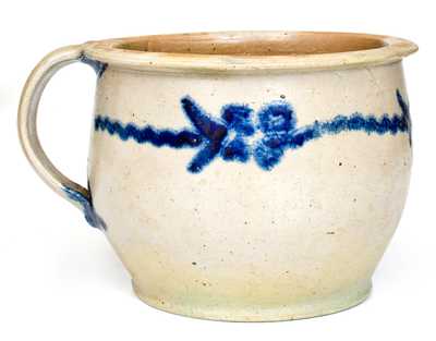 Extremely Rare att. Henry Remmey (Baltimore) Stoneware Chamberpot, c1812-29