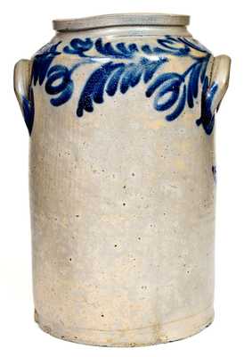 Outstanding Two-Gallon Baltimore Stoneware Water Cooler w/ Elaborate Decoration