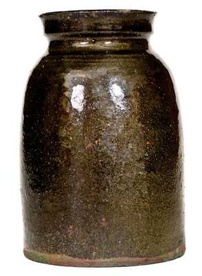 Very Rare RICH WILLIAMS (Greenville County, SC) Stoneware Jar, African-American Potter