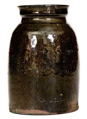 Very Rare RICH WILLIAMS (Greenville County, SC) Stoneware Jar, African-American Potter
