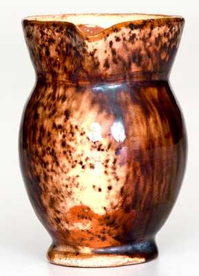 Rare Miniature Redware Pitcher att. Adam Kern (Winchester, VA or Thurmont, MD)