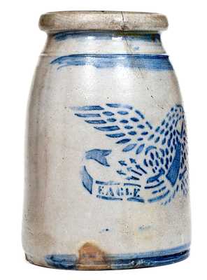 EAGLE POTTERY (James Hamilton, Greensboro, PA) Stoneware Jar