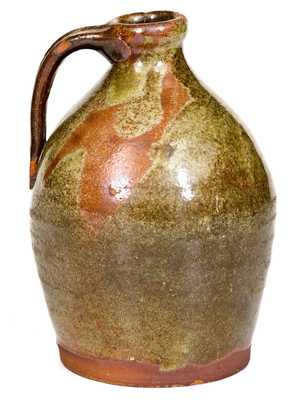 Green-Glazed New England Redware Jug