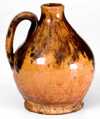 Fine Small-Sized Bristol County, Massachusetts Redware Jug