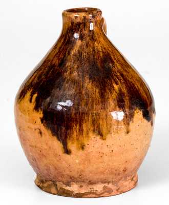 Fine Small-Sized Bristol County, Massachusetts Redware Jug