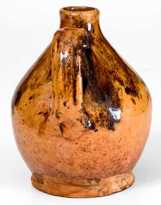 Fine Small-Sized Bristol County, Massachusetts Redware Jug