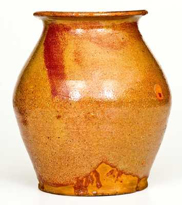 Outstanding New York State Redware Jar
